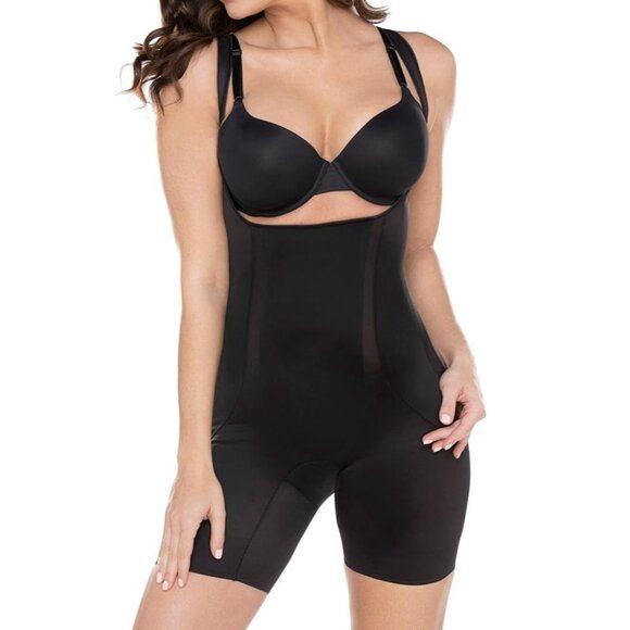 Miraclesuit Women's Size 2XL Black Shapewear Torsette Thigh Slimmer NEW - Picture 1 of 2